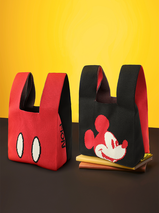 (Preorder) Mickey Mouse Knit Fabric Bag