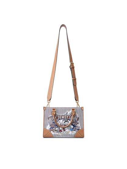 Donald Duck Small Jacquard with Leather Tote Bag