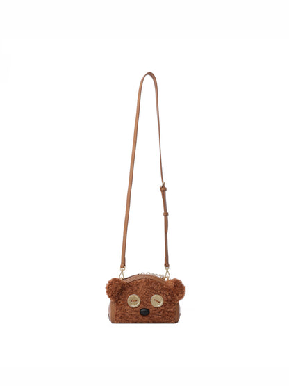 Minions Tim Fur with Leather Crossbody and Shoulder Bag