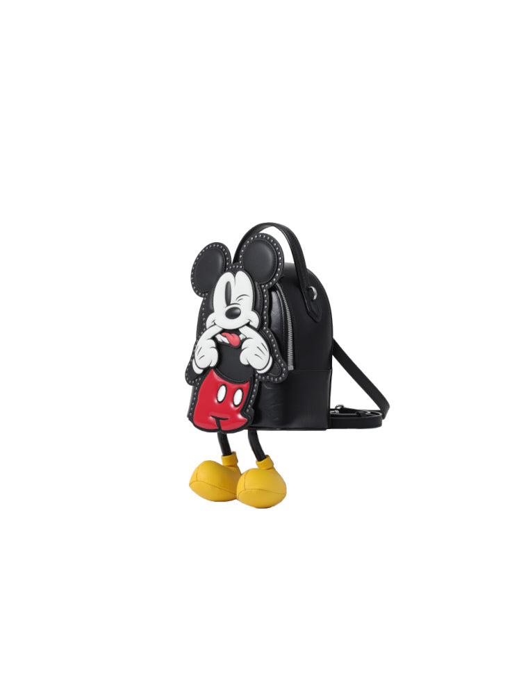 (Preorder) Mickey Mouse Cow Leather Backpack