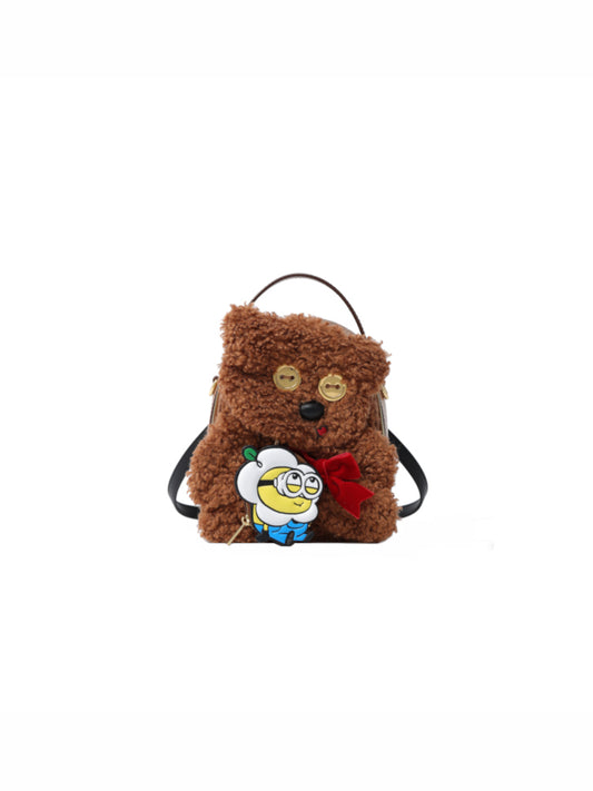 Minions Tim Fur with Leather Backpack