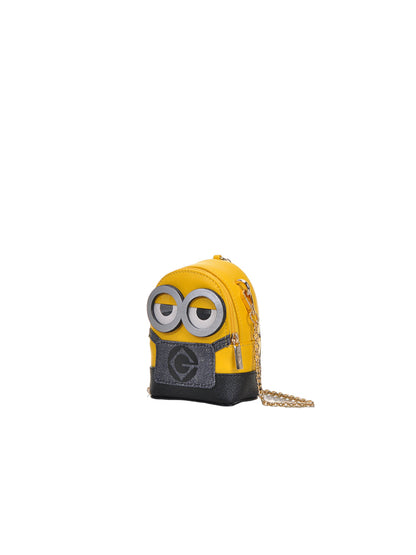 Minions Leather with Jacquard Mini Crossbody & Shoulder Handbag