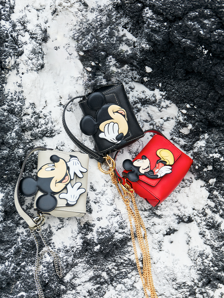 (Preorder) Mickey Mouse Mini Leather Crossbody and Shoulder Bag